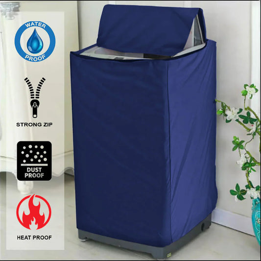Waterproof Top Loaded Washing Machine Cover & Dryer Cover (Blue Color)