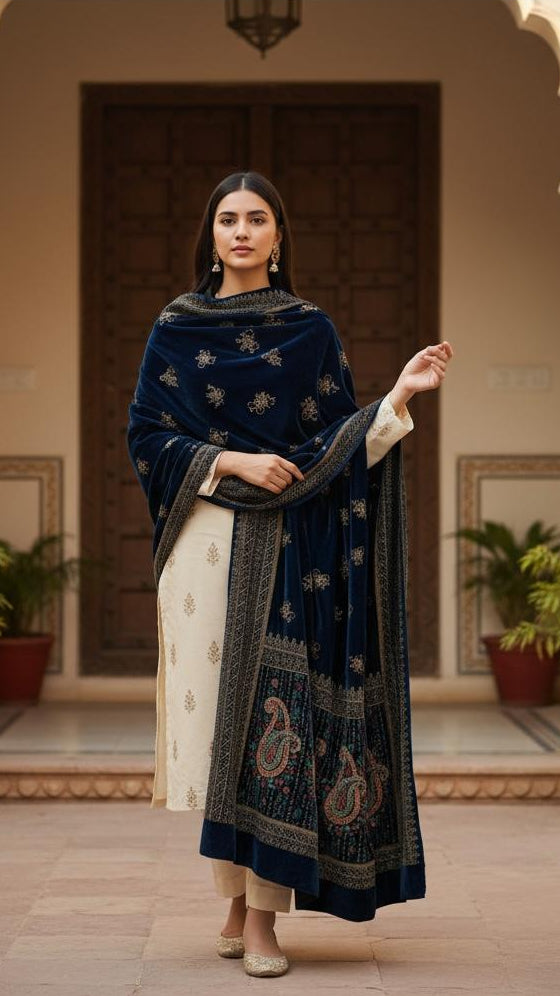 Luxury velvet Shawl