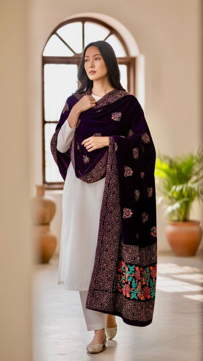 Luxury velvet Shawl