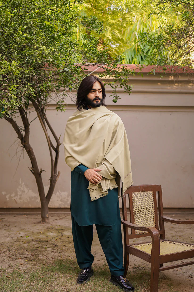 Mens Shawl | Beige