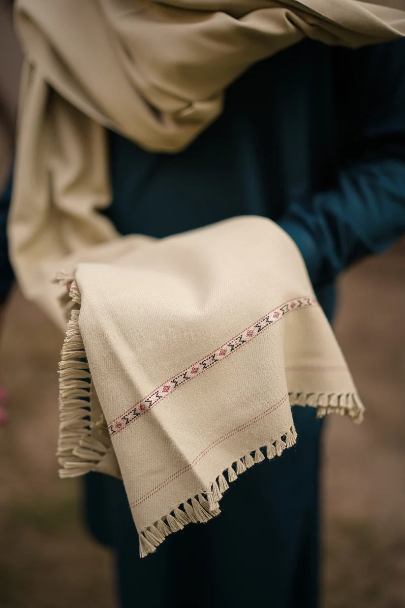 Mens Shawl | Beige