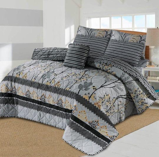 7 Pcs Quilted Comforter Set - Cult Classic