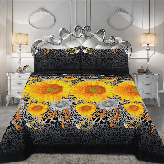 Crystal Cotton Bedsheets 3Pcs