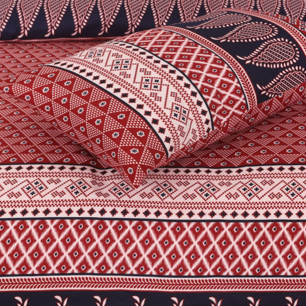 Crystal Cotton Bedsheets 3Pcs