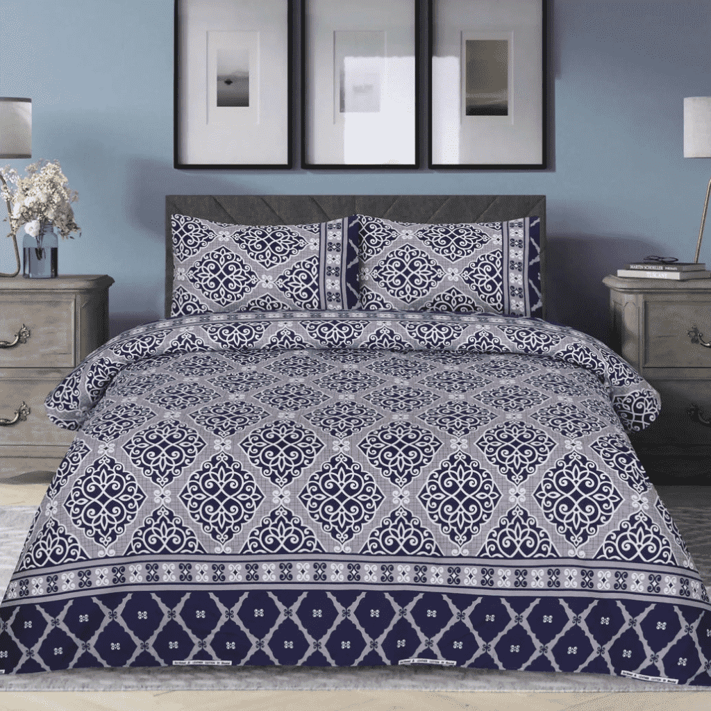 Crystal Cotton Bedsheet 3Pcs