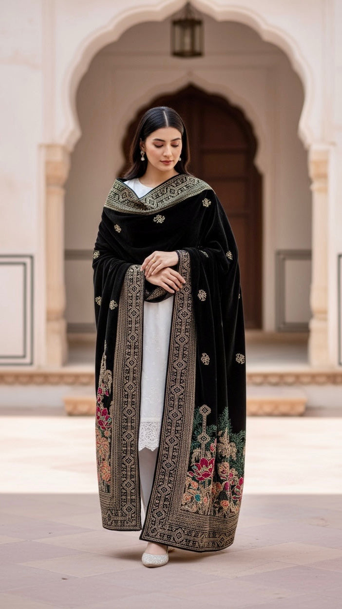 Luxury velvet Shawl