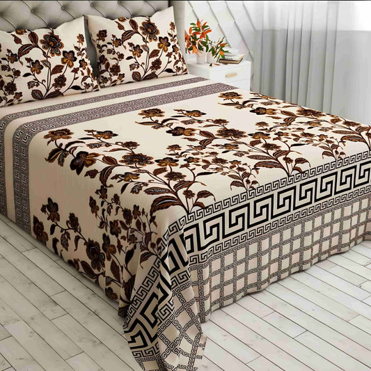 Crystal Cotton Bedsheet 3Pcs