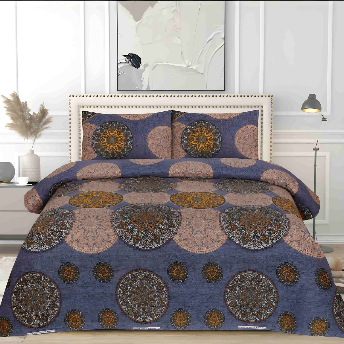 Crystal Cotton Bedsheet 3Pcs