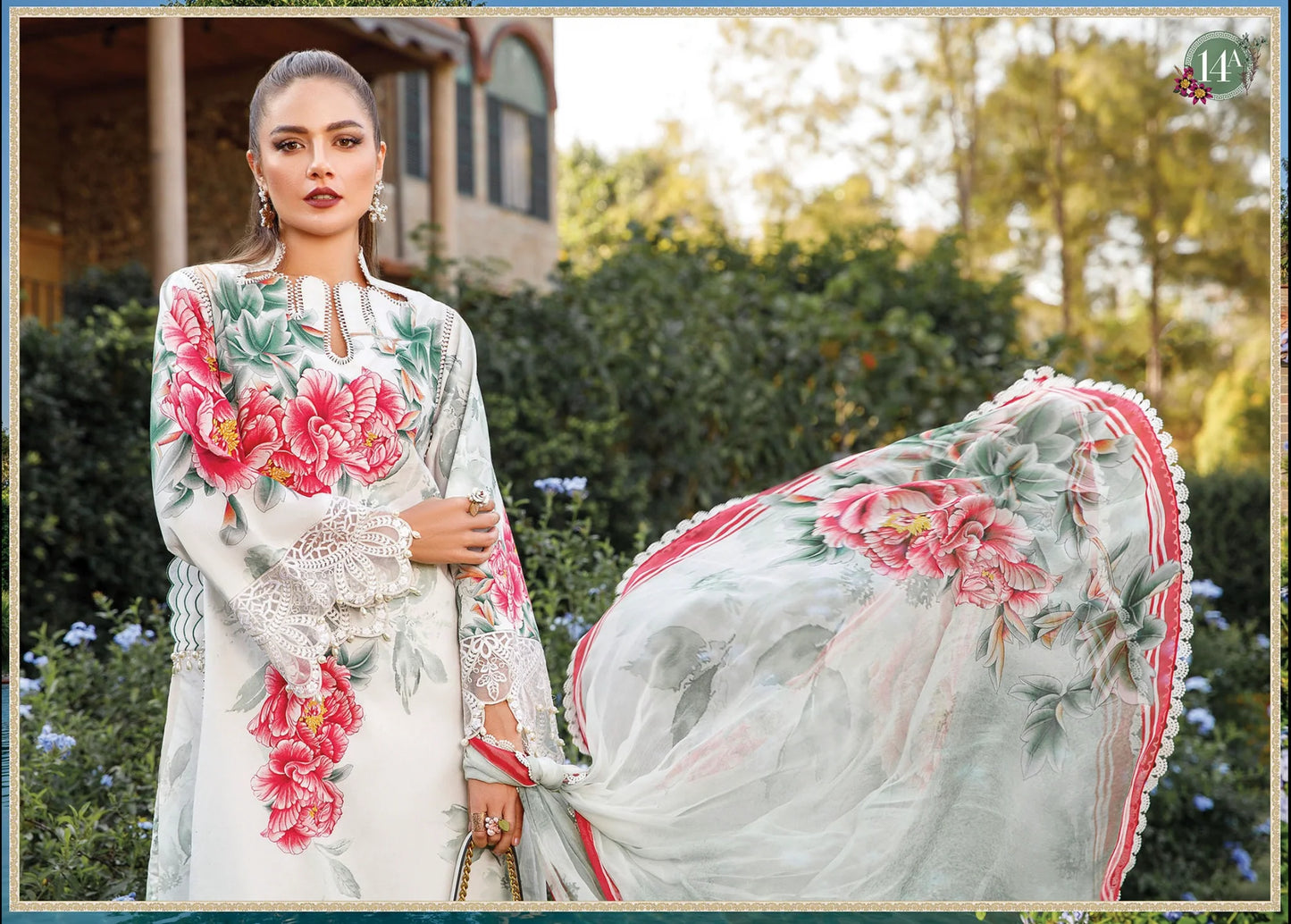 MARIA B -3Pc Lawn Digital printed summer Collection Suit