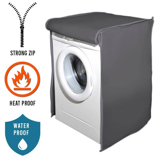 Waterproof Front Loaded Washing Machine Cover (Grey Color - All Sizes Available)