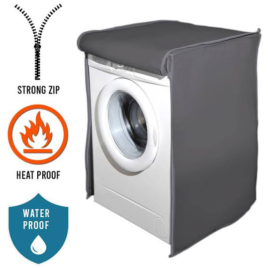 Waterproof Front Loaded Washing Machine Cover (Grey Color - All Sizes Available)
