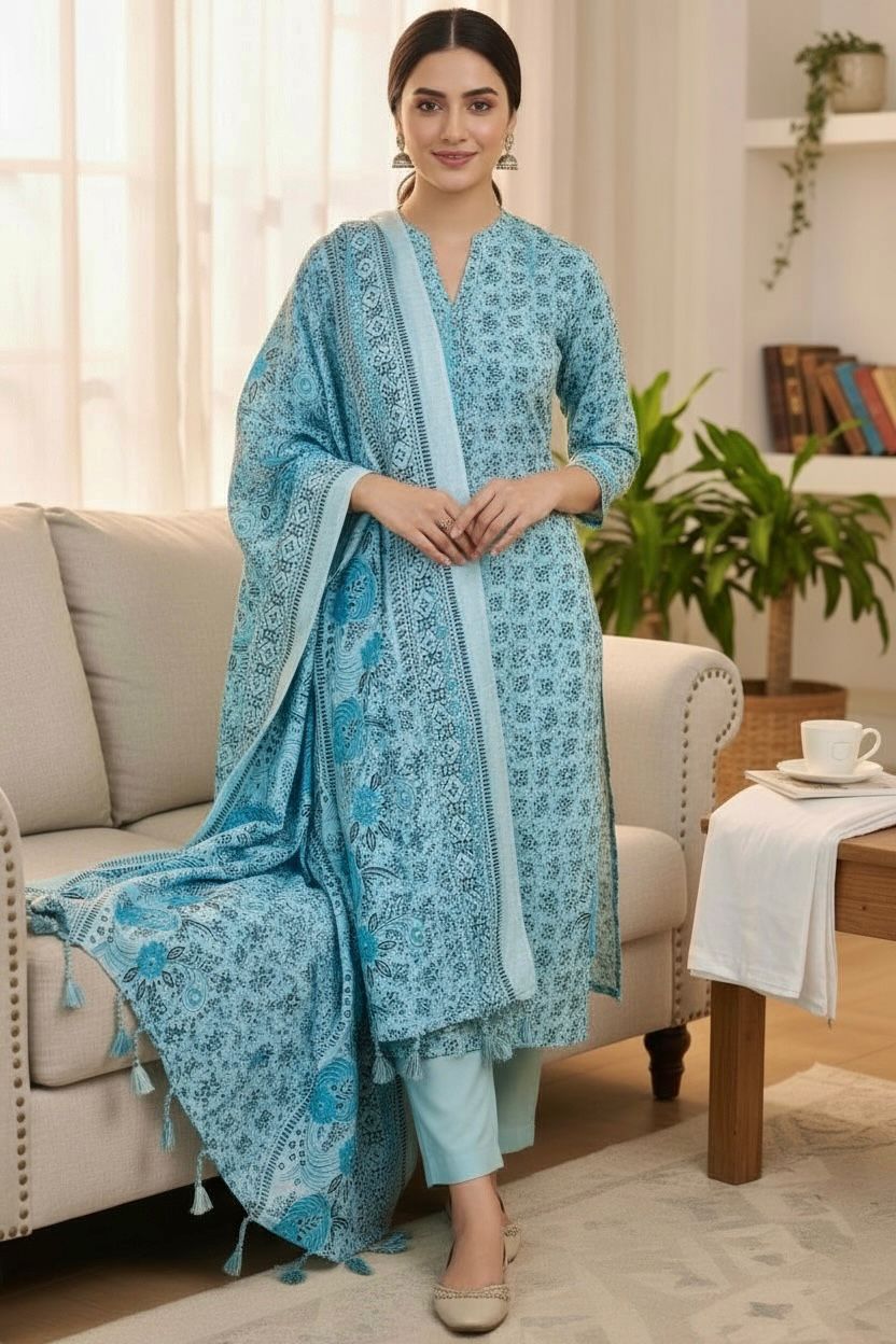 DHANAK MARINA THREE PIECE MOTHER COLLECTION