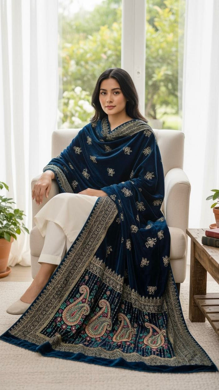 Luxury velvet Shawl