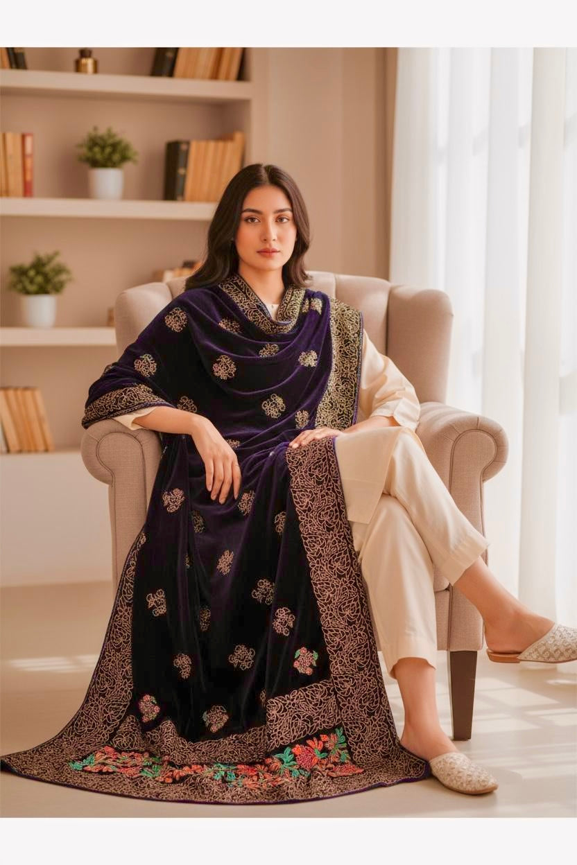 Luxury velvet Shawl