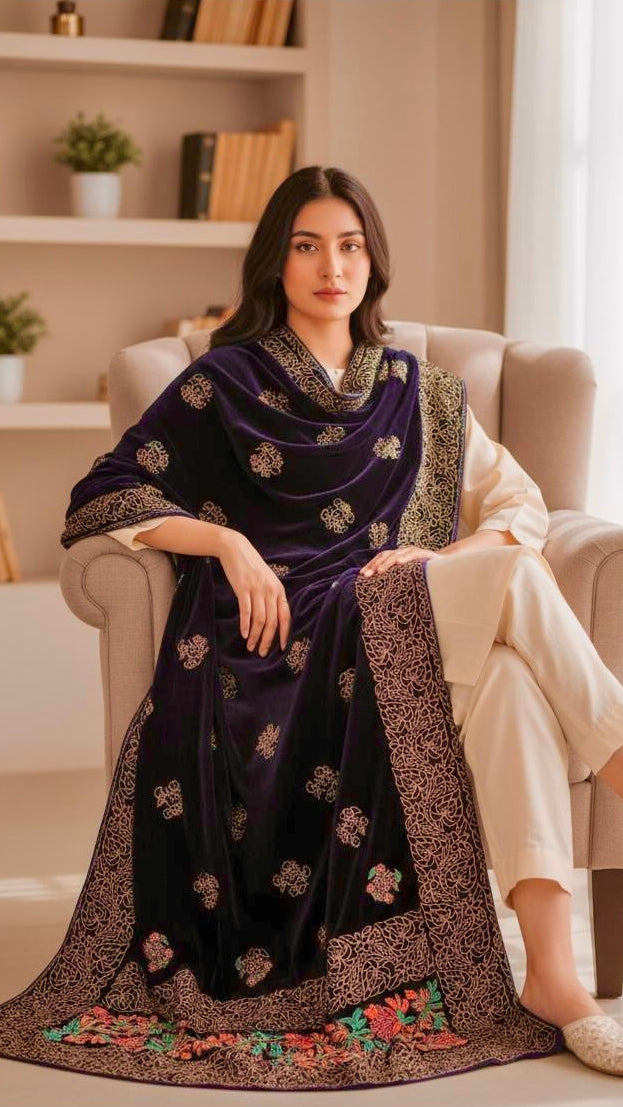 Luxury velvet Shawl