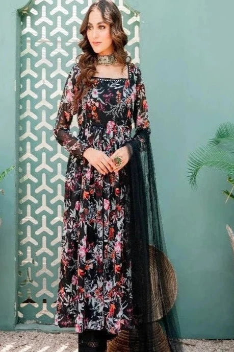 Printed 3 piece with dyed CottonNet Dubata