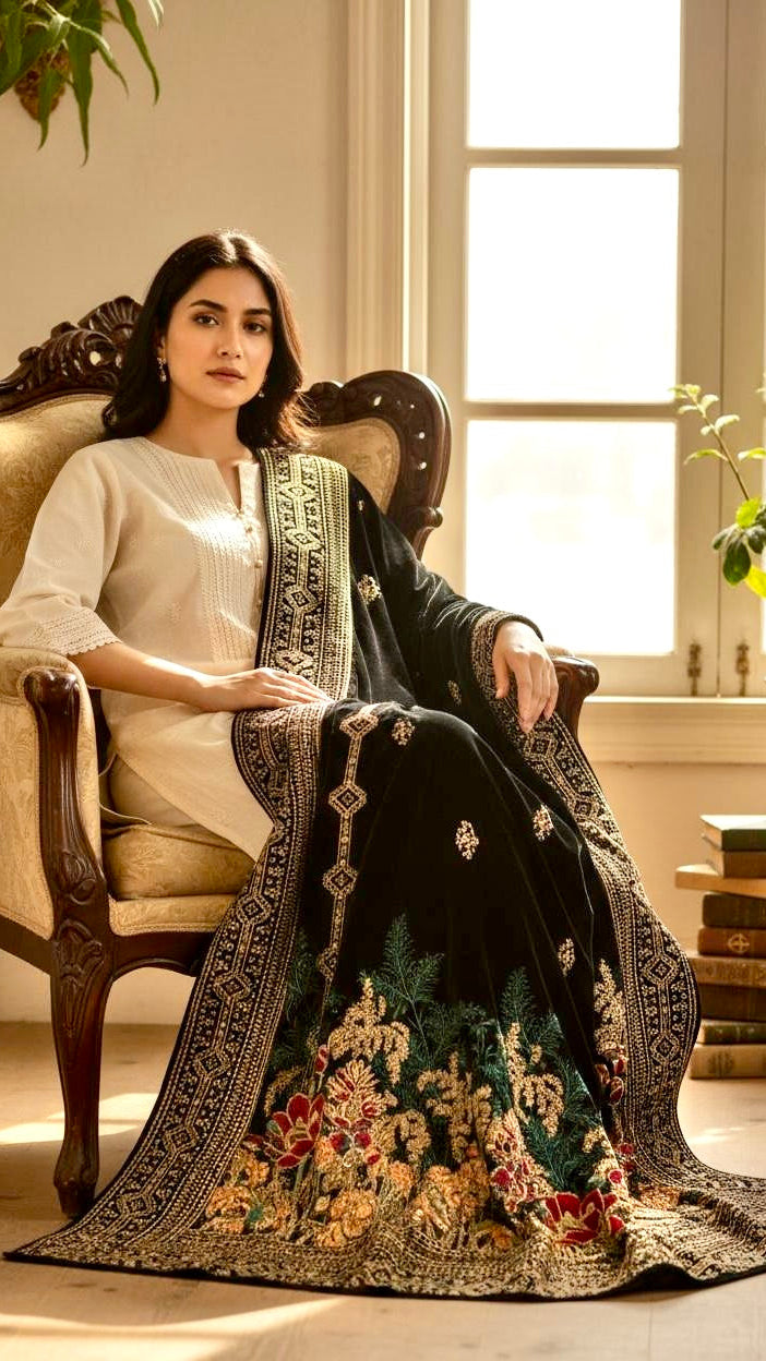 Luxury velvet Shawl