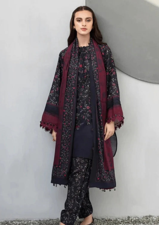 Baroque -3Pc Lawn Digital With Voil Dubata