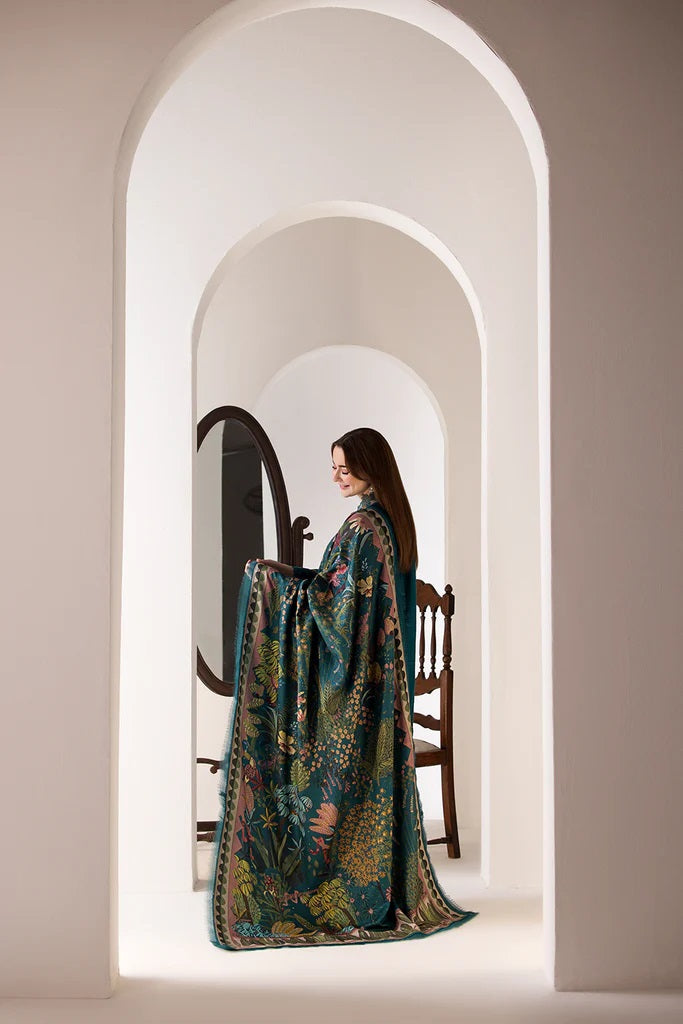 Unstitched Luxury Dhanak Heavy Embroidered 3PC Suit SZ01