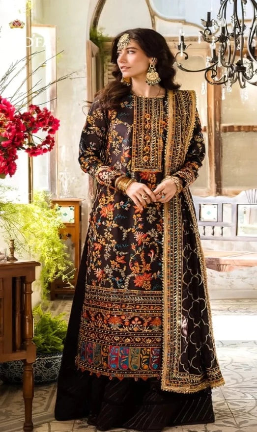 LUXURY ORGANZA FANCY DRESS 3-P DB-5033