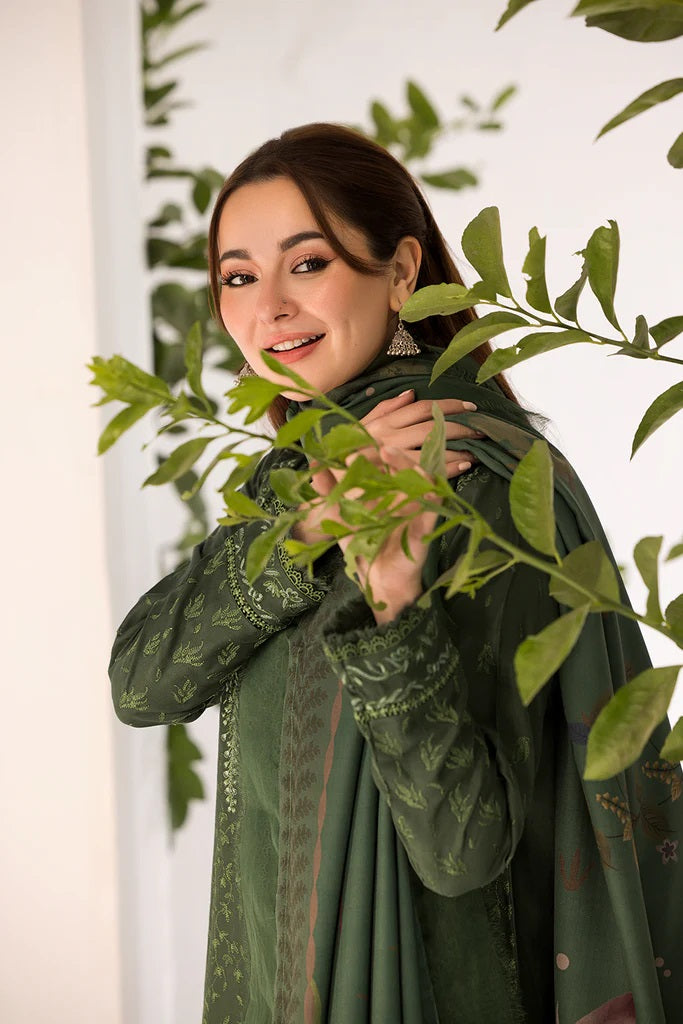 Unstitched Luxury Dhanak Heavy Embroidered 3PC Suit SZ03