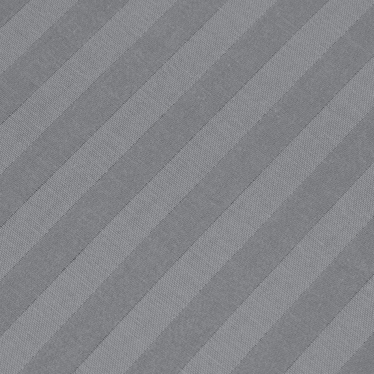 3 Pcs Stripe Fitted Sheet Set-Grey
