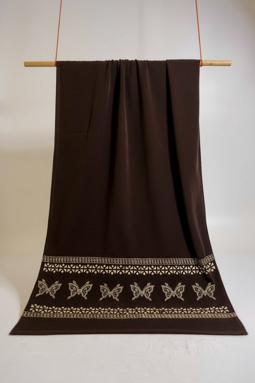 Luxury Stone Cutwork velvet Shawl