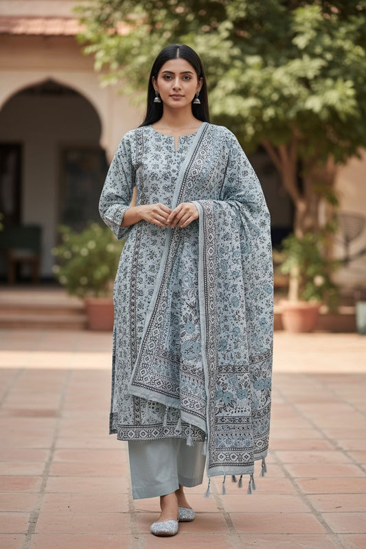 DHANAK MARINA THREE PIECE MOTHER COLLECTION