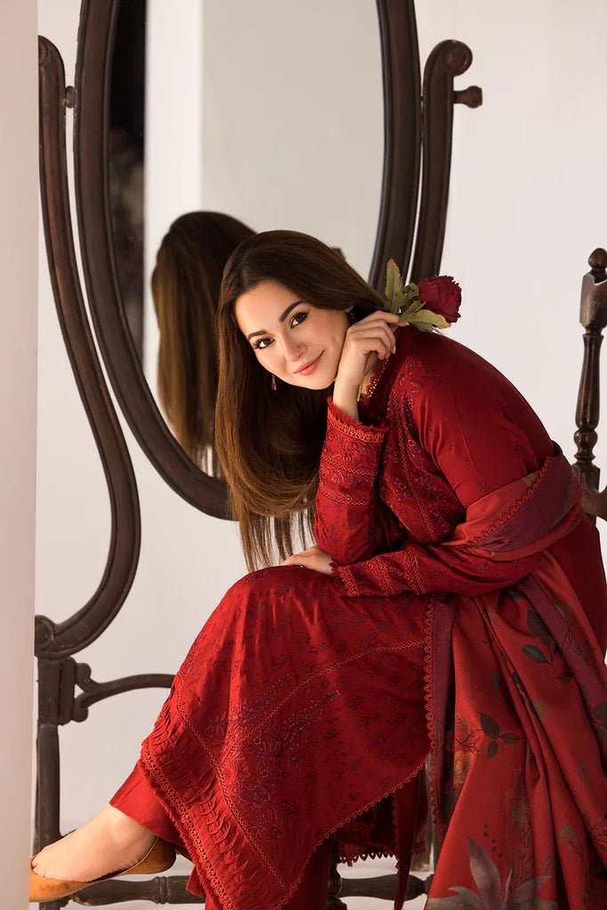 Unstitched Luxury Dhanak Heavy Embroidered 3PC Suit SZ05